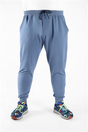 Starbattal Büyük Beden Basic Eşofman Altı Full Lycra 11516 MAVI