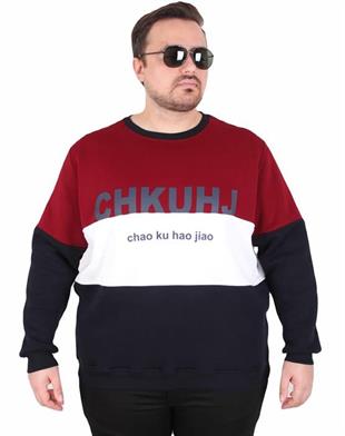 Starbattal Büyük Beden Bisiklet Yaka 3ip Sweat Chao Ku 25721 MURDUM