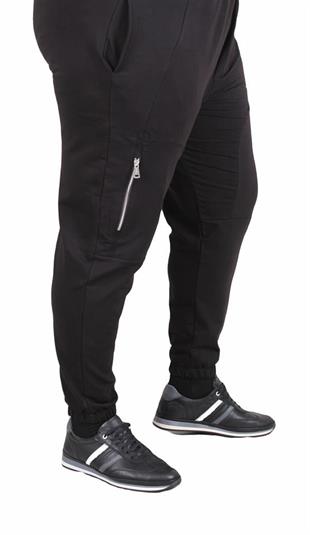 Starbattal Büyük Beden Classic Eşofman Altı Dik Fermuarlı 25501 SIYAH