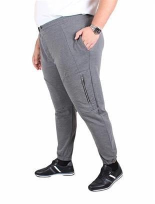 Starbattal Büyük Beden Classic Eşofman Altı Dik Fermuarlı 25501 ANTRASİT MELANJ