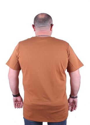 Starbattal Büyük Beden Erkek Baskılı Tişört Beyond Self 23128 Vizon