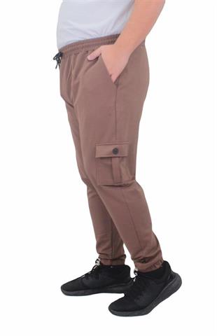 Starbattal Büyük Beden Erkek Düz Komando Eşofman Altı 22520 TABA