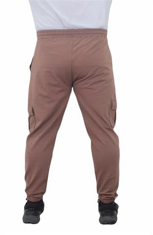 Starbattal Büyük Beden Erkek Düz Komando Eşofman Altı 22520 TABA