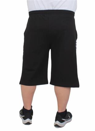 Starbattal Büyük Beden Erkek Penye Şort MMXVII 24625 SIYAH