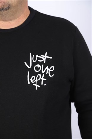 Starbattal Büyük Beden Erkek Sweat Just 22733 SIYAH