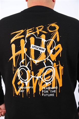 Starbattal Büyük Beden Erkek Sweat Zero 22732 SIYAH