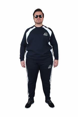 Starbattal Büyük Beden Eşofman Takım Piezas TK25602 LACIVERT