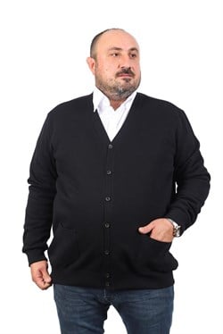 Starbattal Büyük Beden Hırka Düğmeli Double Face 22802-2599