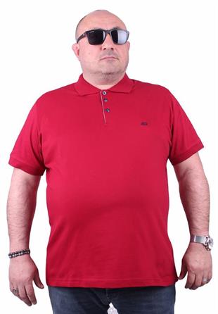 Starbattal Büyük Beden Likralı Klasik Polo Tişört 11500 BORDO