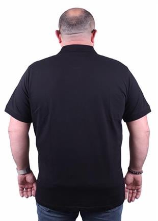 Starbattal Büyük Beden Likralı Klasik Polo Tişört 11500 SIYAH