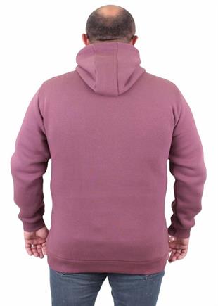 Starbattal Büyük Beden Unisex Kapüşonlu 3ip Sweat 11701 Eflatun