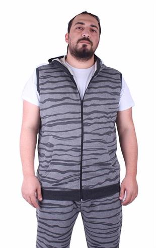 Starbattal Büyük Beden Unisex Yelek 23600 GRI