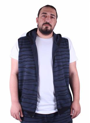 Starbattal Büyük Beden Unisex Yelek 23600 INDIGO