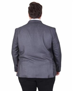 Starbattal Erkek Büyük Beden 4 Drop Blazer Oskar Ceket 500607 FUME