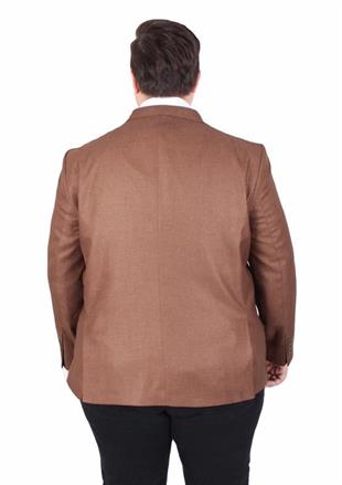 Starbattal Erkek Büyük Beden 4 Drop Blazer Oskar Ceket 500607 TABA