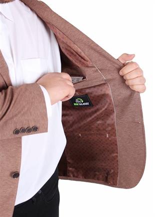 Starbattal Erkek Büyük Beden 4 Drop Blazer Zaha Ceket 500603 Vizon