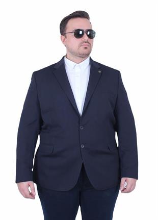Starbattal Erkek Büyük Beden 4 Drop Blazer Zaha Ceket 500603 LACIVERT