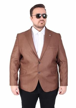 Starbattal Erkek Büyük Beden 4 Drop Blazer Oskar Ceket 500607 TABA