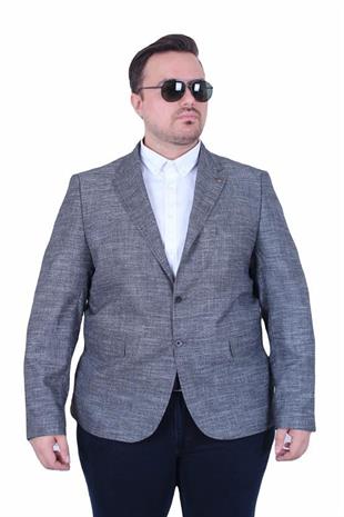 Starbattal Erkek Büyük Beden 6 Drop Blazer Tuna Ceket 500601 SIYAH