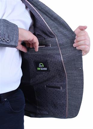 Starbattal Erkek Büyük Beden 6 Drop Blazer Tuna Ceket 500601 SIYAH