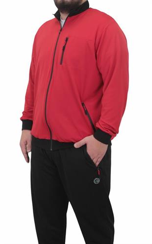 Starbattal Erkek Büyük Beden Eşofman Takım Rebirth TK714 KIRMIZI