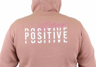 Starbattal Erkek Büyük Beden Kapuşonlu Sweat Positive 23211 S.KAHVE