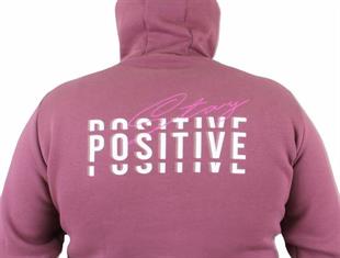Starbattal Erkek Büyük Beden Kapuşonlu Sweat Positive 23211 Eflatun