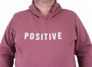 Starbattal Erkek Büyük Beden Kapuşonlu Sweat Positive 23211 Eflatun