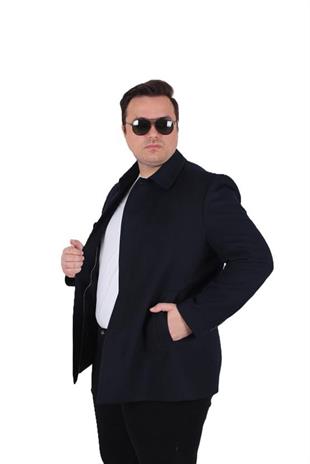 Starbattal Erkek Büyük Beden Kaşmir Kaban 103008 LACIVERT