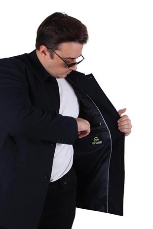 Starbattal Erkek Büyük Beden Kaşmir Kaban 103008 LACIVERT