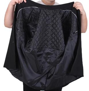 Starbattal Erkek Büyük Beden Kaşmir Kaban 103008 SIYAH