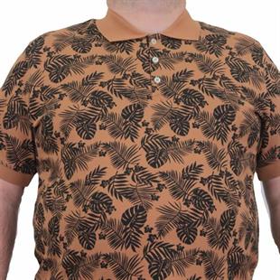 Starbattal Erkek Büyük Beden Polo Yaka Tişört Hawai 24455 Vizon