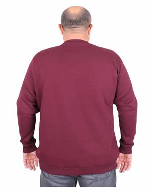 Starbattal Erkek Büyük Beden Sıfır Yaka 3ip Sweat Black 24202 MURDUM
