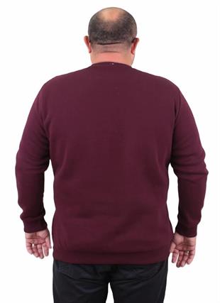 Starbattal Erkek Büyük Beden Sıfır Yaka Sweat Only Free 23202 MURDUM