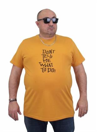 Starbattal Erkek Büyük Beden Sıfır Yaka Tişört Cool Boys 24125 HARDAL