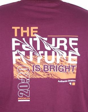 Starbattal Erkek Büyük Beden Sıfır Yaka Tişört The Future 25138 MURDUM