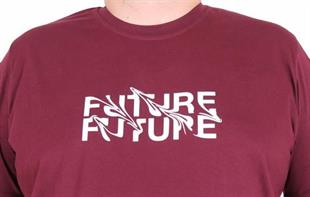 Starbattal Erkek Büyük Beden Sıfır Yaka Tişört The Future 25138 MURDUM