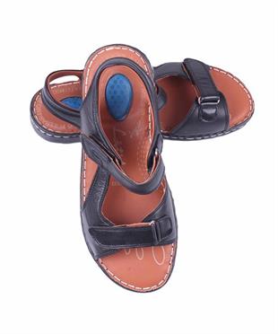 Starbattal Erkek Hakiki Deri Comfort Sandalet 15120 SIYAH