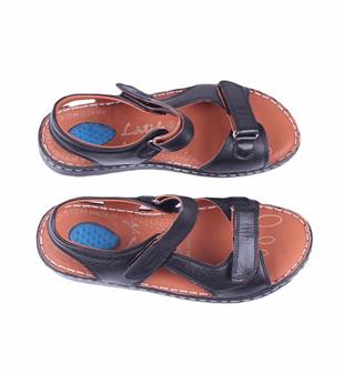 Starbattal Erkek Hakiki Deri Comfort Sandalet 15120 SIYAH