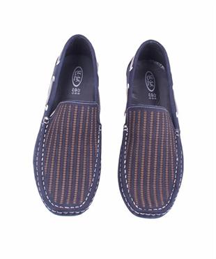 Starbattal Erkek Hakiki Nubuk Deri Loafer Ayakkabı 15200 LACIVERT