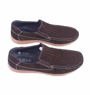 Starbattal Erkek Hakiki Nubuk Deri Loafer Ayakkabı 15201 KAHVERENGİ