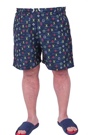 Erkek Büyük Beden Yacht Club Deniz Şortu 23671 LACIVERT