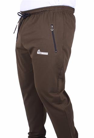 Erkek Büyük Beden Eşofman Altı 2ip Likralı ADDS 23619 Askeri Yeşil