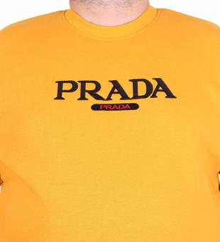 Erkek Büyük Beden Sıfır Yaka 3ip Sweat PRD 24207 HARDAL