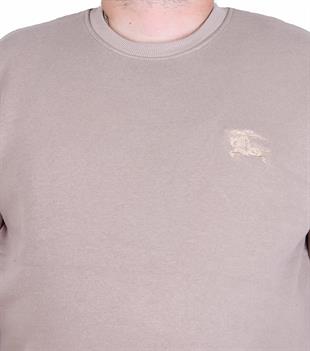 Erkek Büyük Beden Sıfır Yaka 3ip Sweat BRB 24206 CAMEL