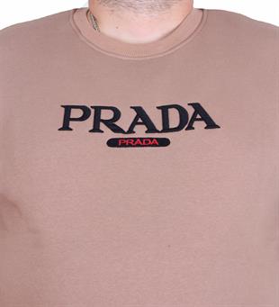 Erkek Büyük Beden Sıfır Yaka 3ip Sweat PRD 24207 S.KAHVE