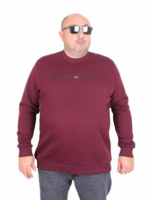 Erkek Büyük Beden Sıfır Yaka 3ip Sweat Tmmy 24204 MURDUM