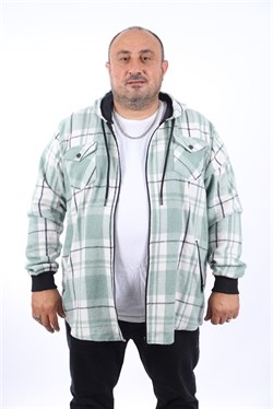 Starbattal Büyük Beden Kapüşonlu Sweat Çıft Cep 22205-1634