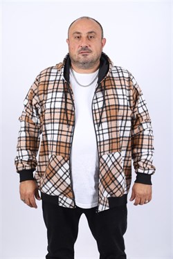 Starbattal Kangaroo Pocket Oduncu Sweat-Gömlek Stripe 22209-1454