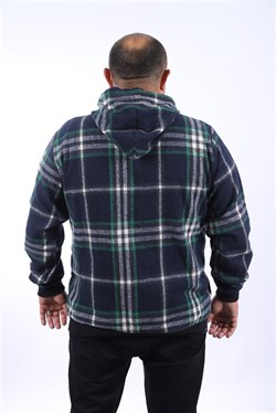 Starbattal Kangaroo Pocket Oduncu Sweat-Gömlek Stripe 22209-1445